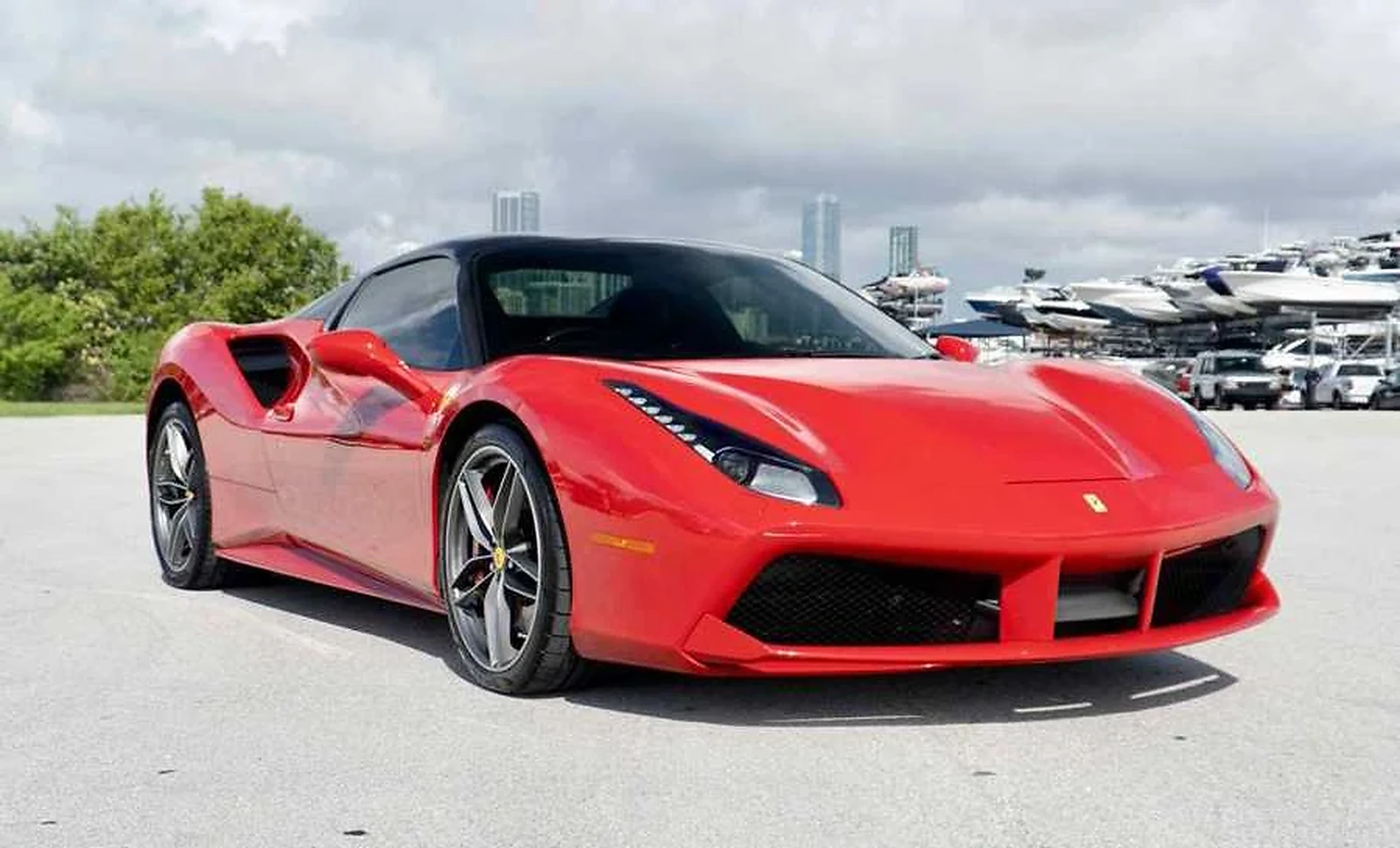 Ferrari 488 GTB detail relevant to multi-car exotic rental coordination on THE LUX CAR