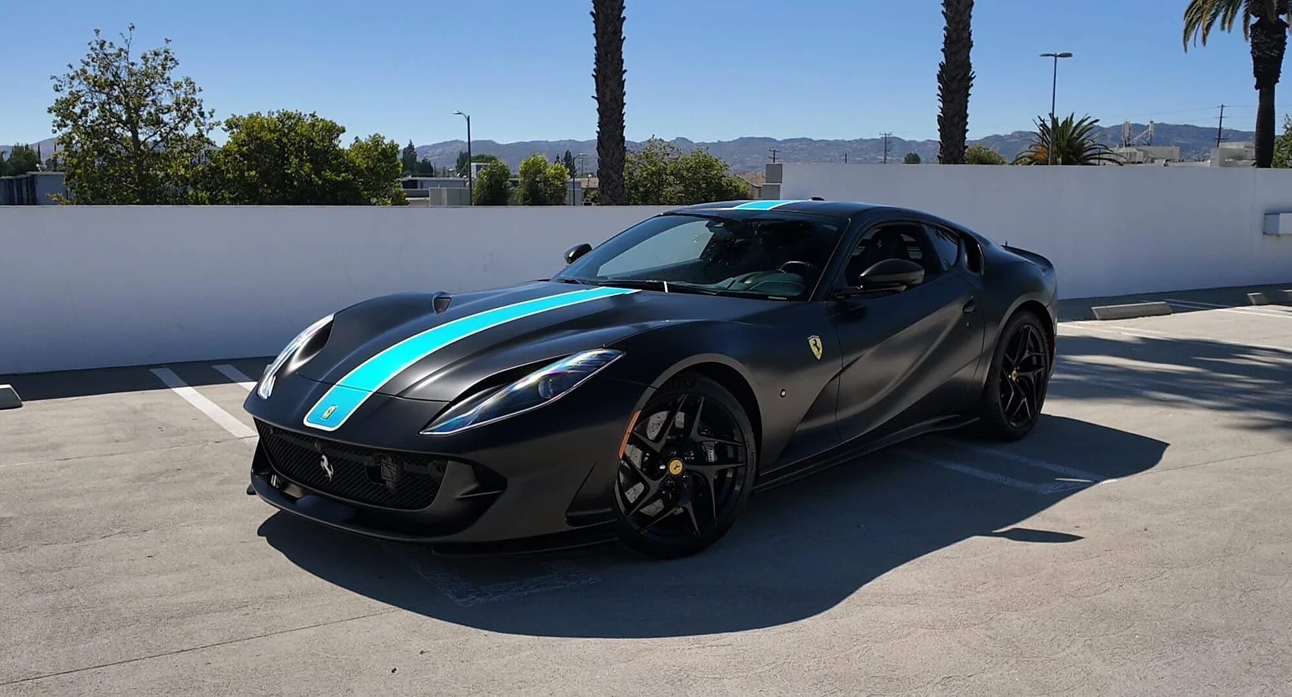 Ferrari 812 Superfast detail relevant to v12 exotic car rentals on THE LUX CAR