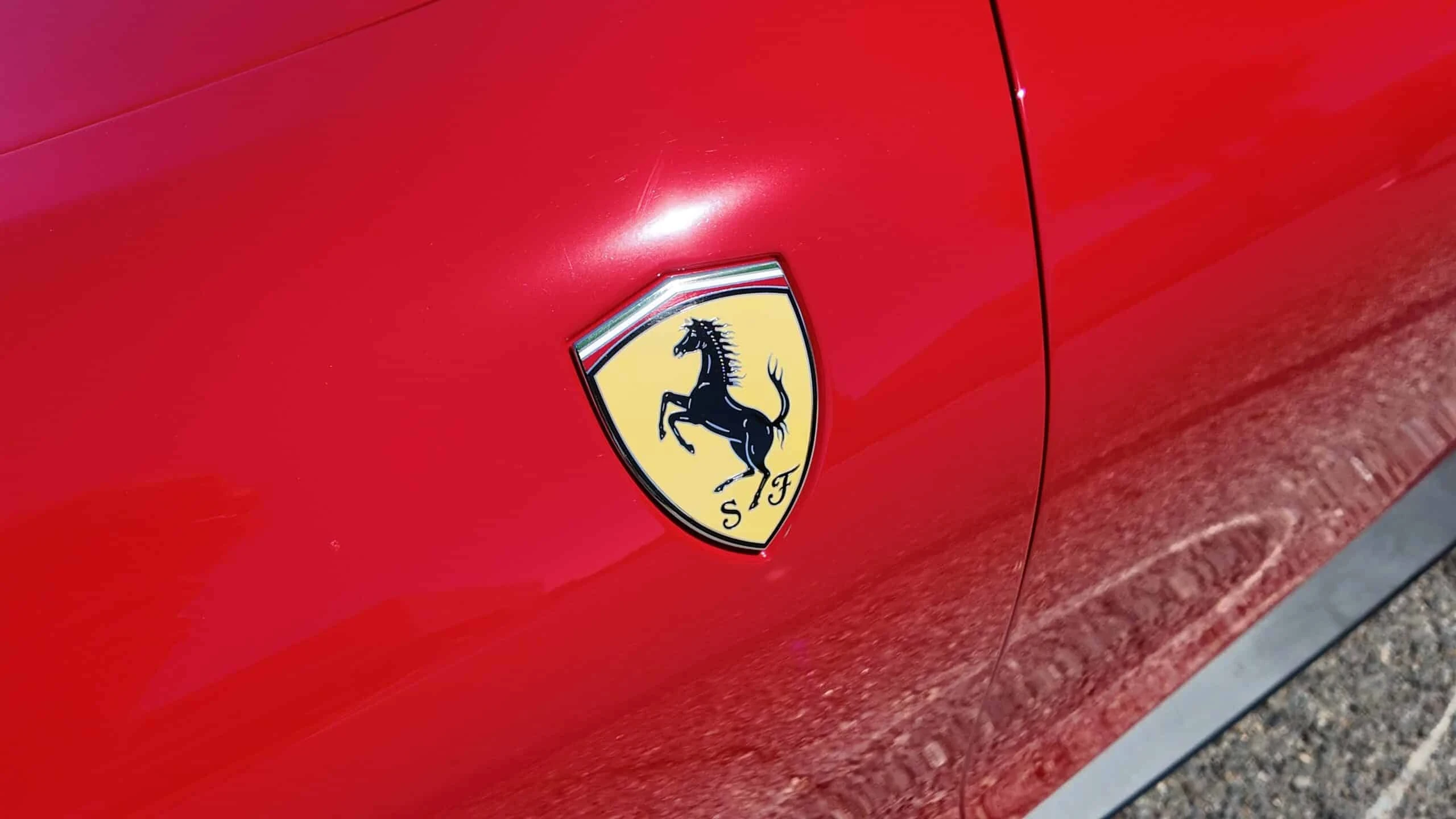 Ferrari Roma detail relevant to proposal and engagement car rentals on THE LUX CAR