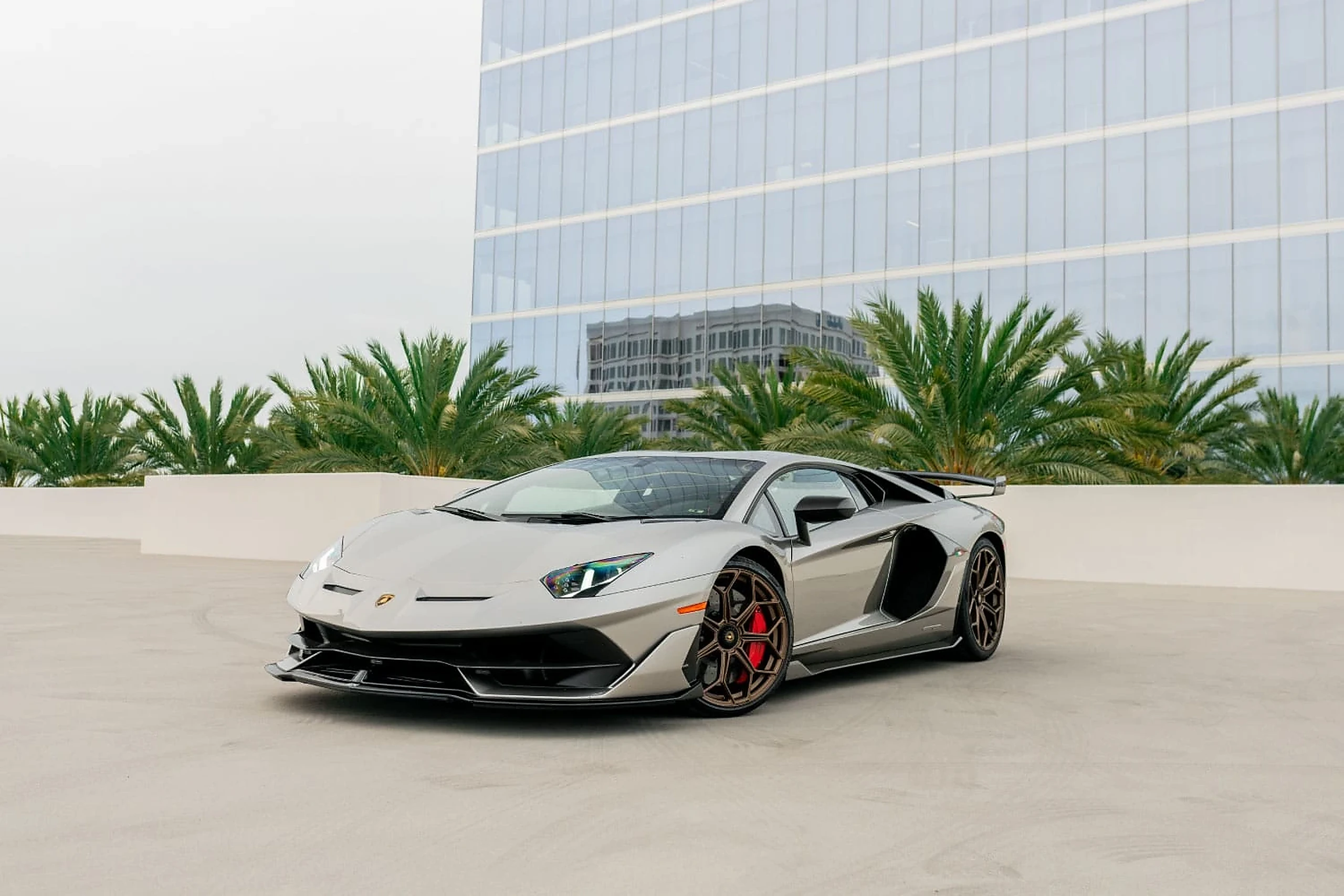 Lamborghini Aventador SVJ detail relevant to photoshoot & production vehicles on THE LUX CAR