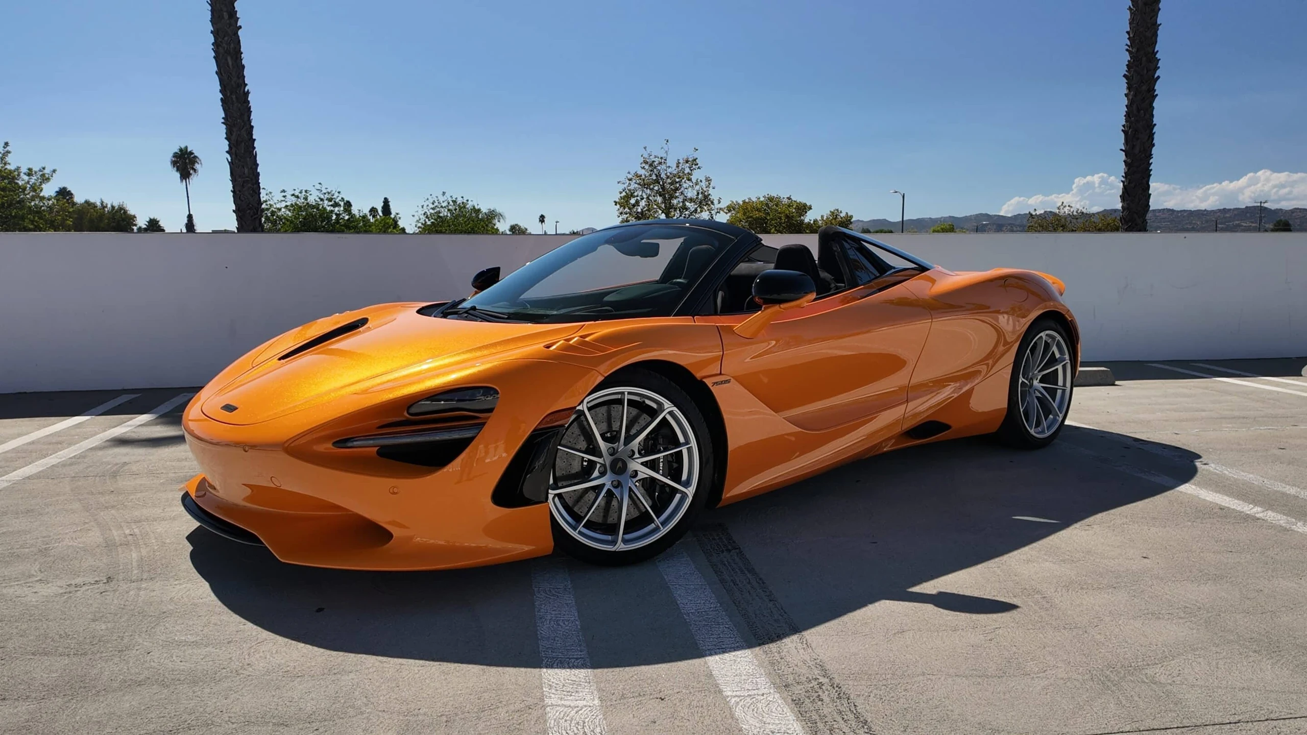 McLaren 750S Spider exterior for weekend exotic rentals